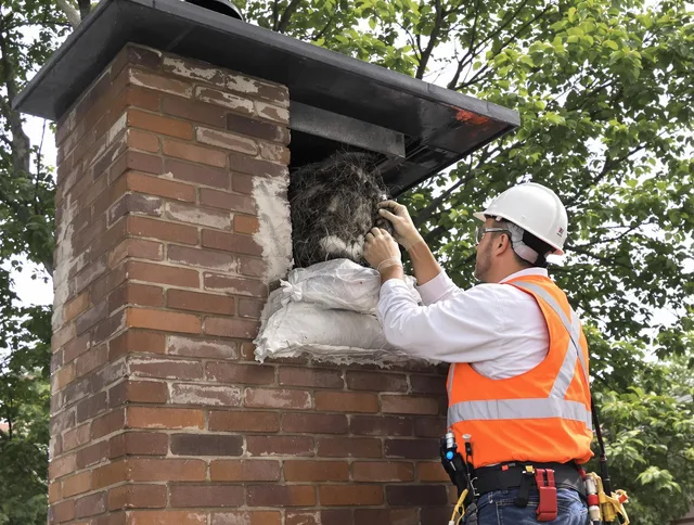 Humane removal of debris and animals by Dublin Chimney Sweep in Dublin, OH