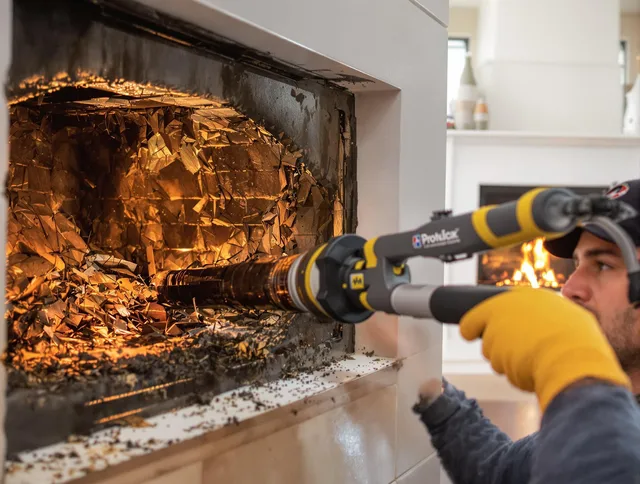 Professional chimney cleaning by Dublin Chimney Sweep in Dublin, OH