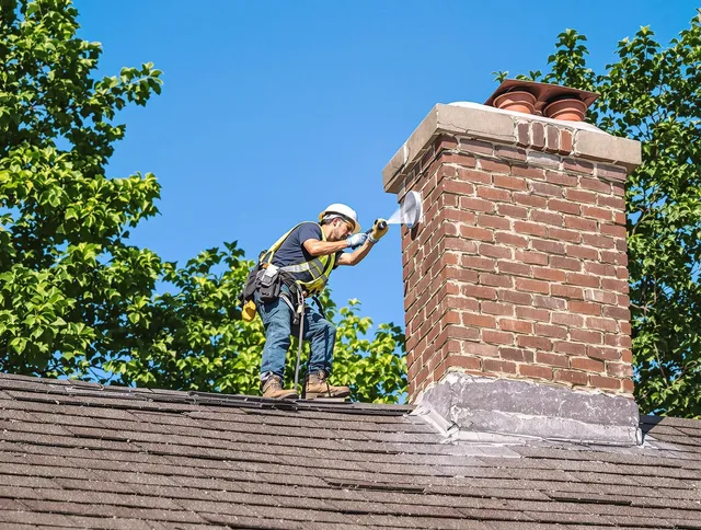 Dublin Chimney Sweep performing an inspection with advanced tools in Dublin, OH