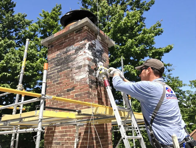 Structural chimney repair by Dublin Chimney Sweep in Dublin, OH